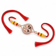 Cherished Bond Rose Gold Coated Silver Rakhi