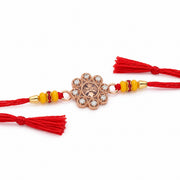Bellora Rose Gold Coated Silver Rakhi