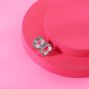 Etheral Line Oxidized Silver Toe Ring