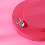 Mystic Line Oxidized Silver Toe Ring