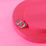Heart Flutter Oxidized Silver Toe Ring