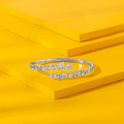 Drop Links Silver Oval Bracelet