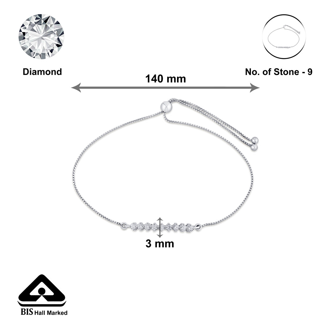 Prestige Chain Silver Adjustable Bracelet