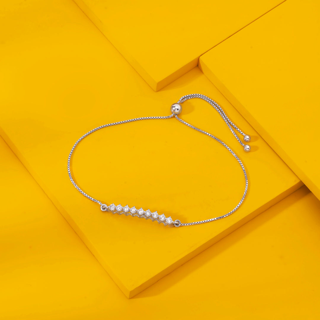 Prestige Chain Silver Adjustable Bracelet