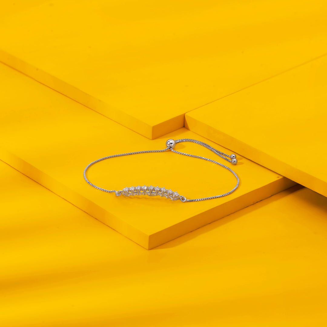 Prestige Chain Silver Adjustable Bracelet