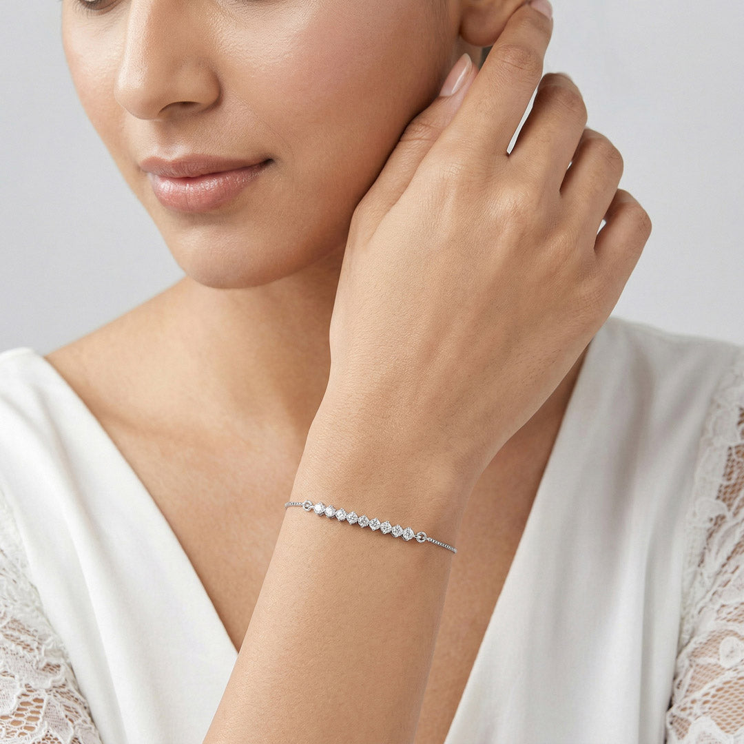 Prestige Chain Silver Adjustable Bracelet
