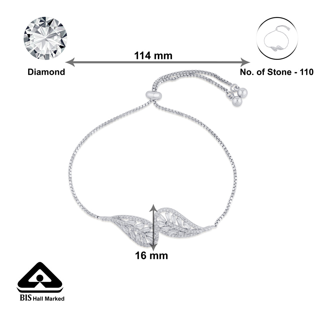 Aurora Chain Silver Adjustable Bracelet