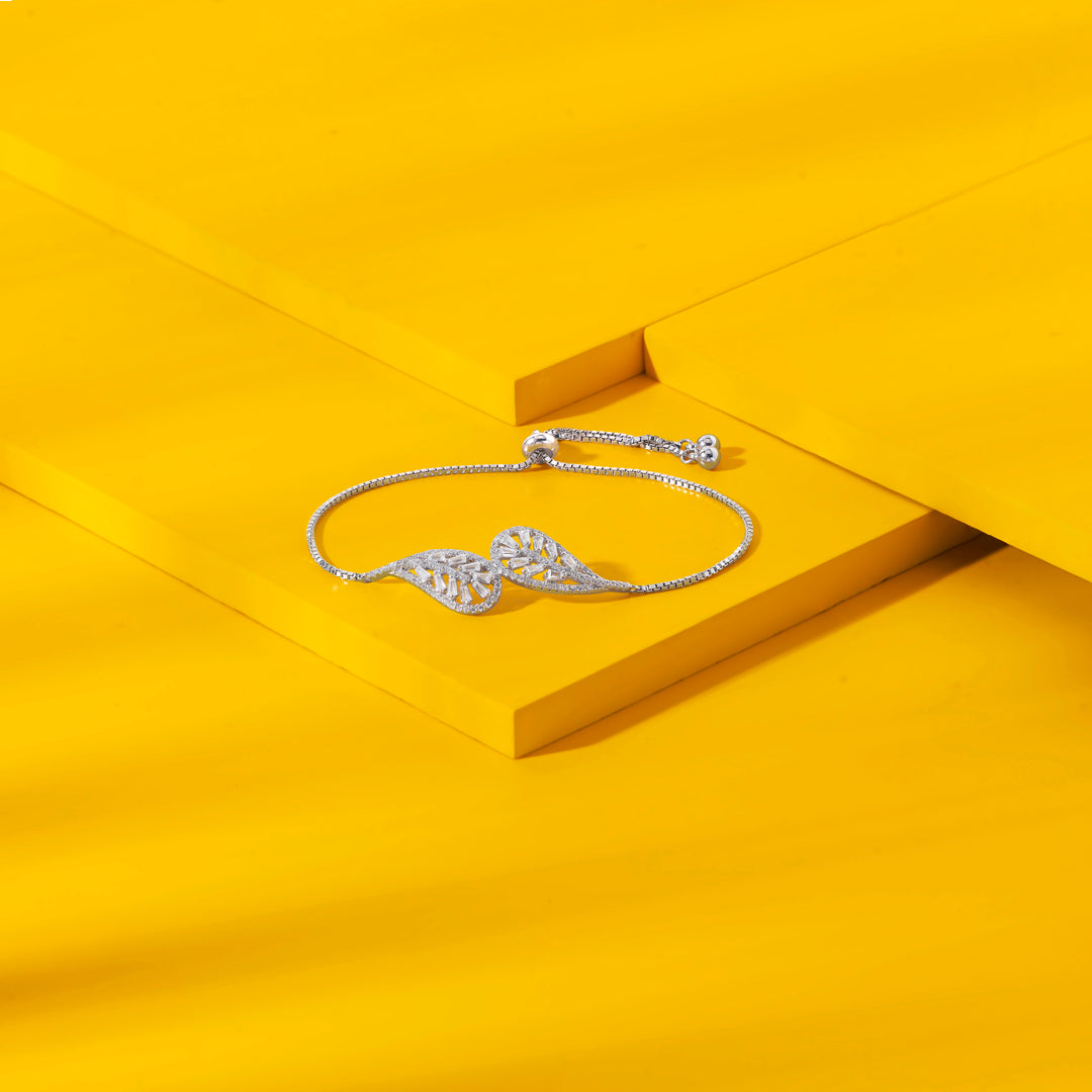 Aurora Chain Silver Adjustable Bracelet