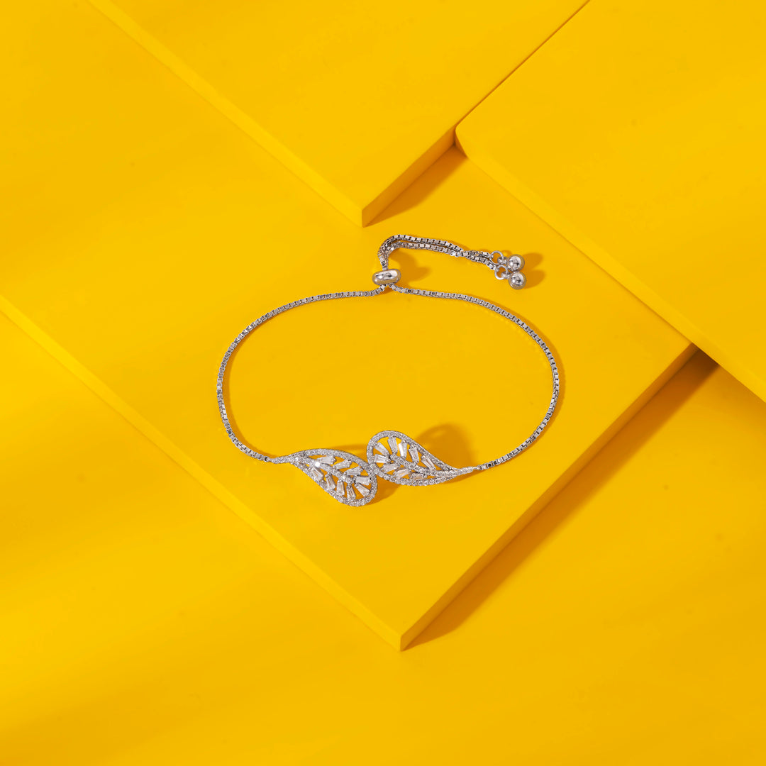 Aurora Chain Silver Adjustable Bracelet