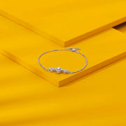 Nova Beam Silver Flexible Bracelet