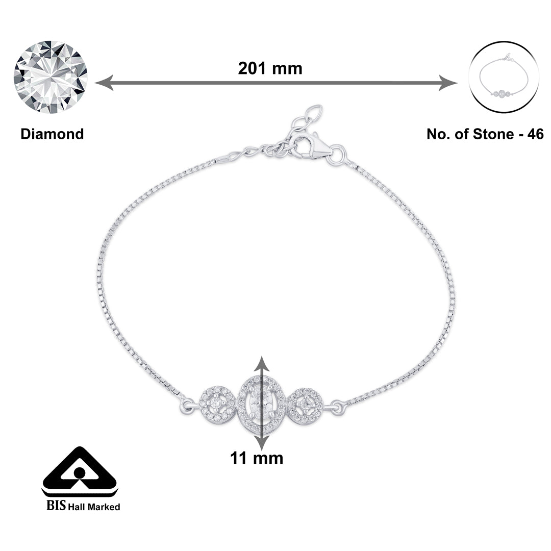 Opal Pop Silver Flexible Bracelet