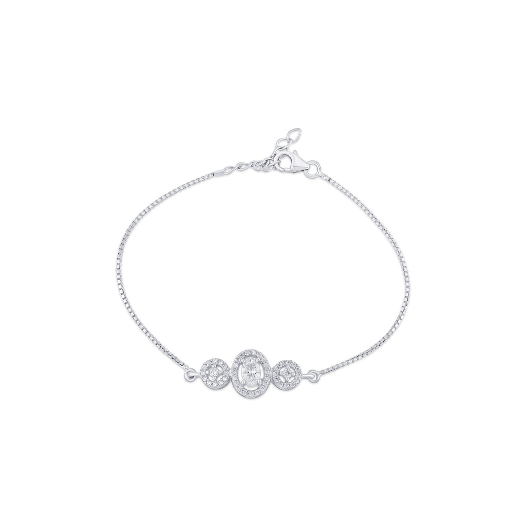 Opal Pop Silver Flexible Bracelet