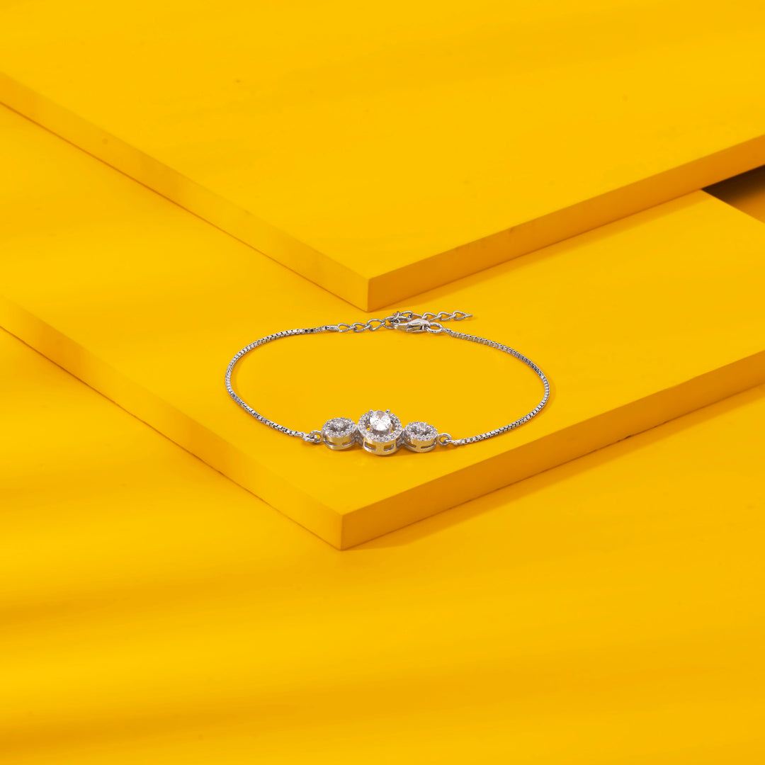 Opal Pop Silver Flexible Bracelet