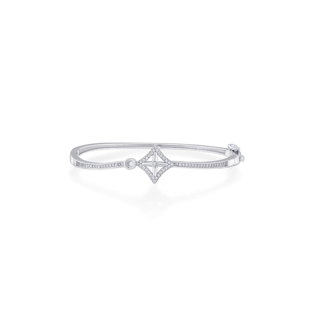 Zenith Flow Silver Oval Bracelet