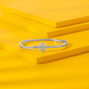 Zenith Flow Silver Oval Bracelet