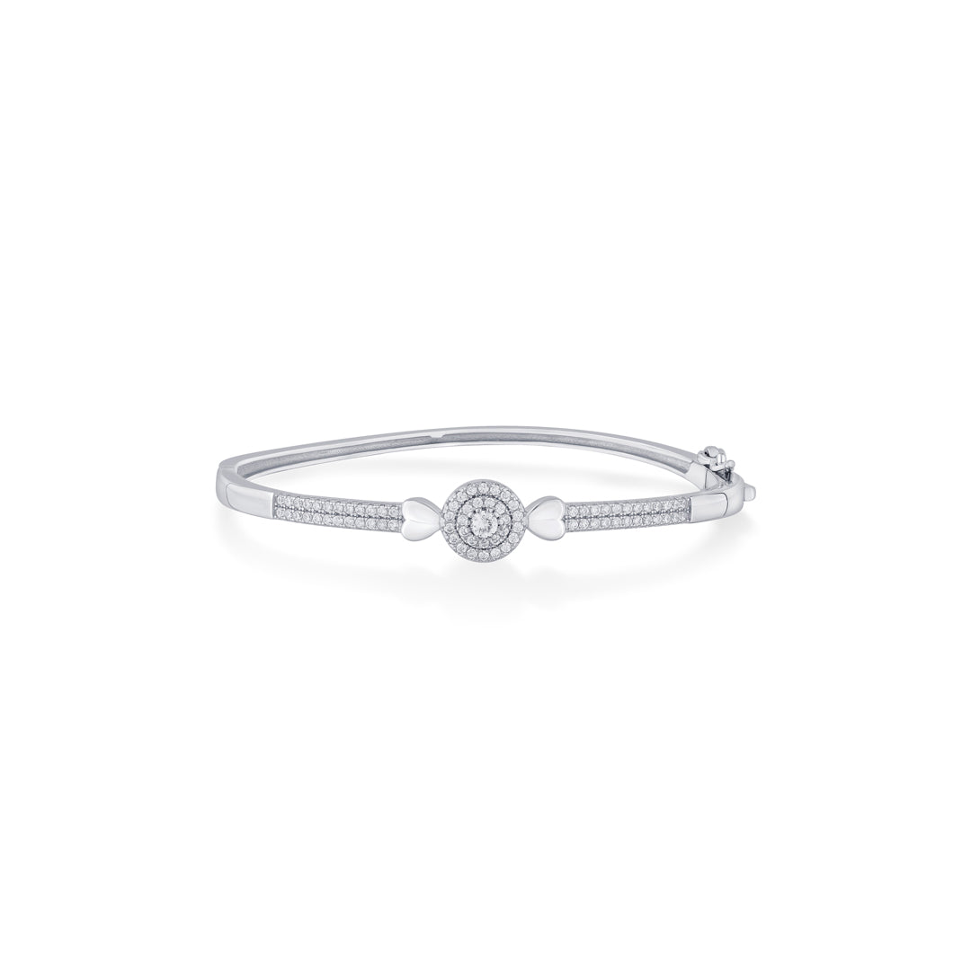 Pure Love Silver Oval Bracelet