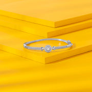 Pure Love Silver Oval Bracelet
