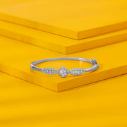 Celeste Shine Silver Oval Bracelet
