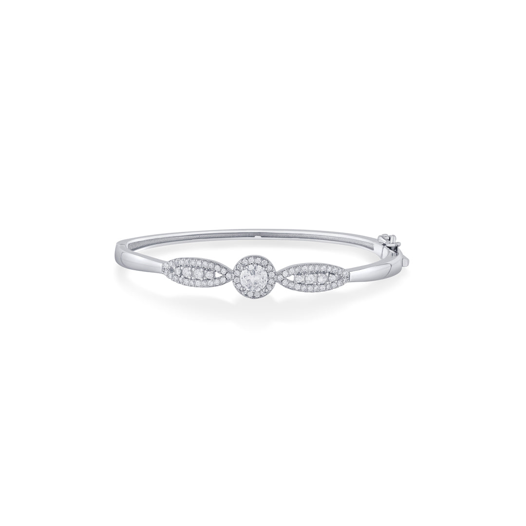 Celeste Shine Silver Oval Bracelet