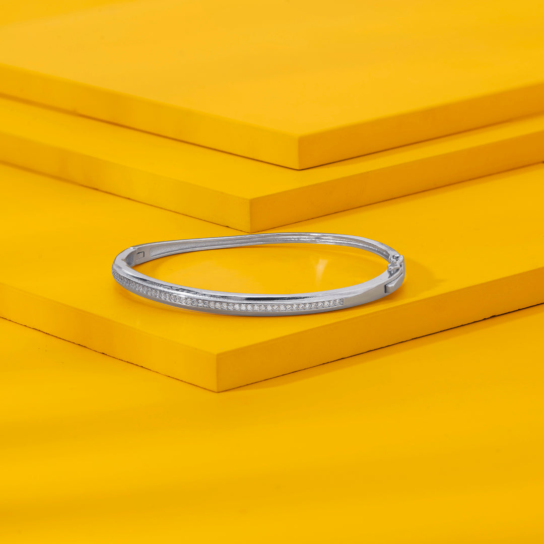 Moonline Silver Oval Bracelet