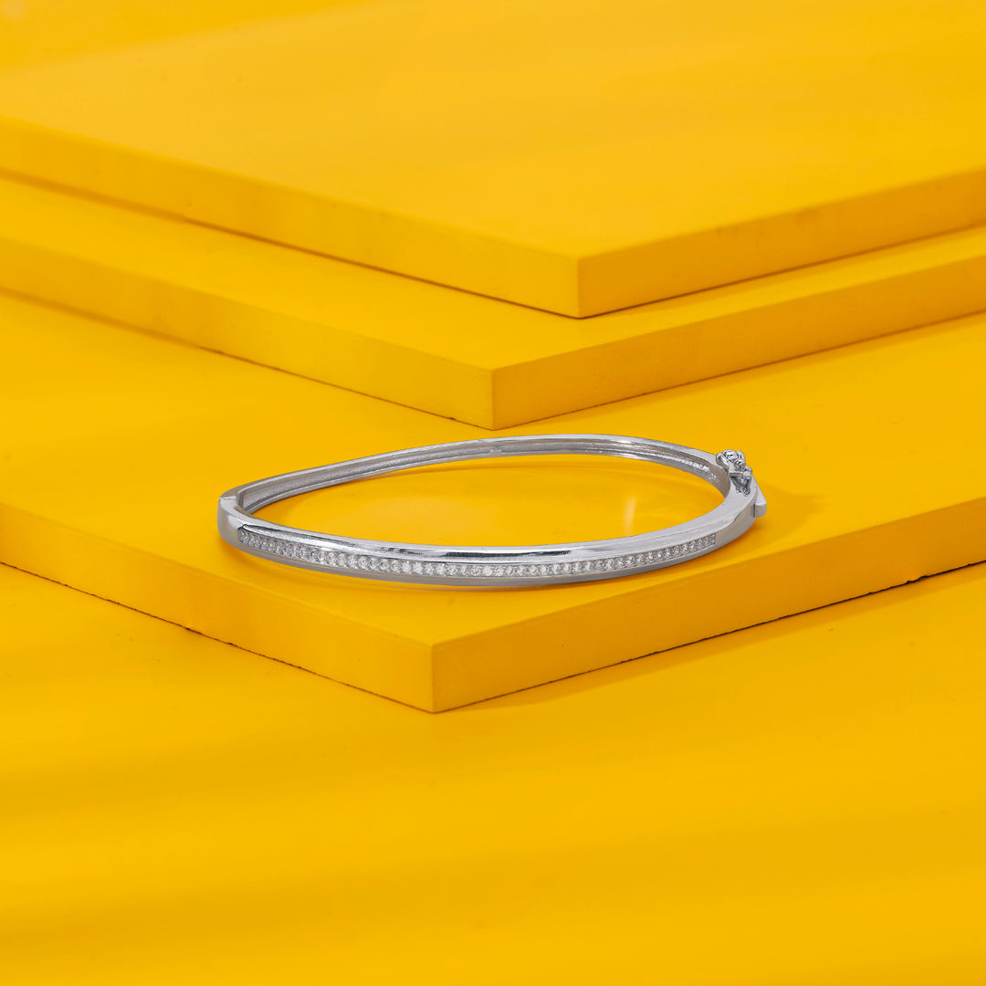 Moonline Silver Oval Bracelet