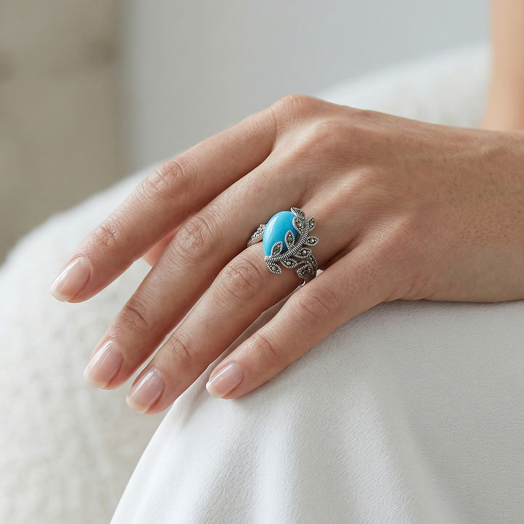 Prunus Sparks Silver Ring