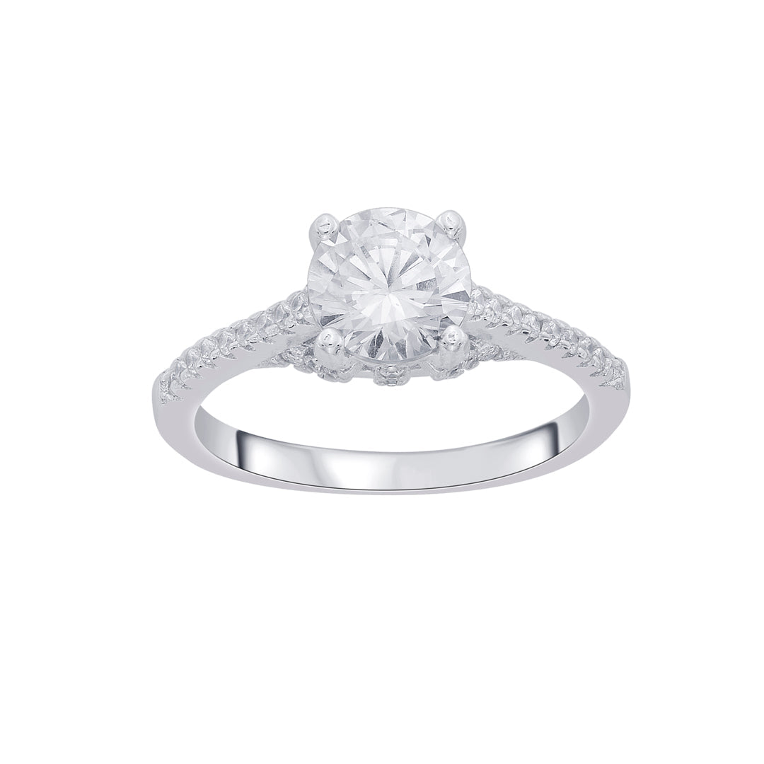 Frost Spark Silver Ring