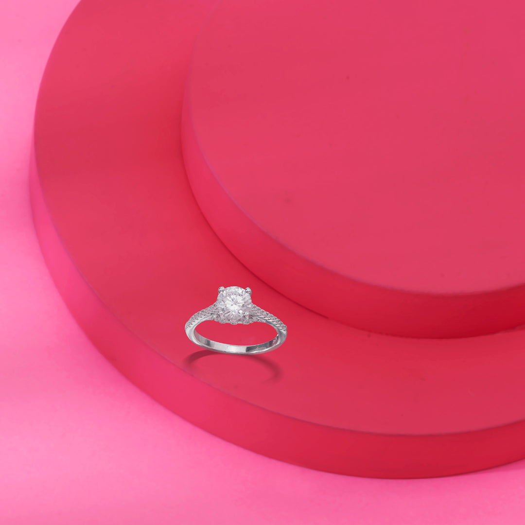 Frost Spark Silver Ring