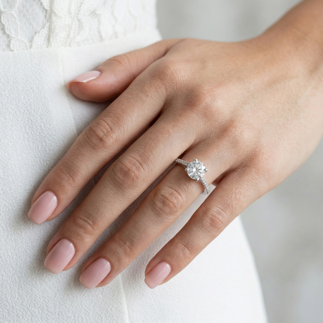 Frost Spark Silver Ring