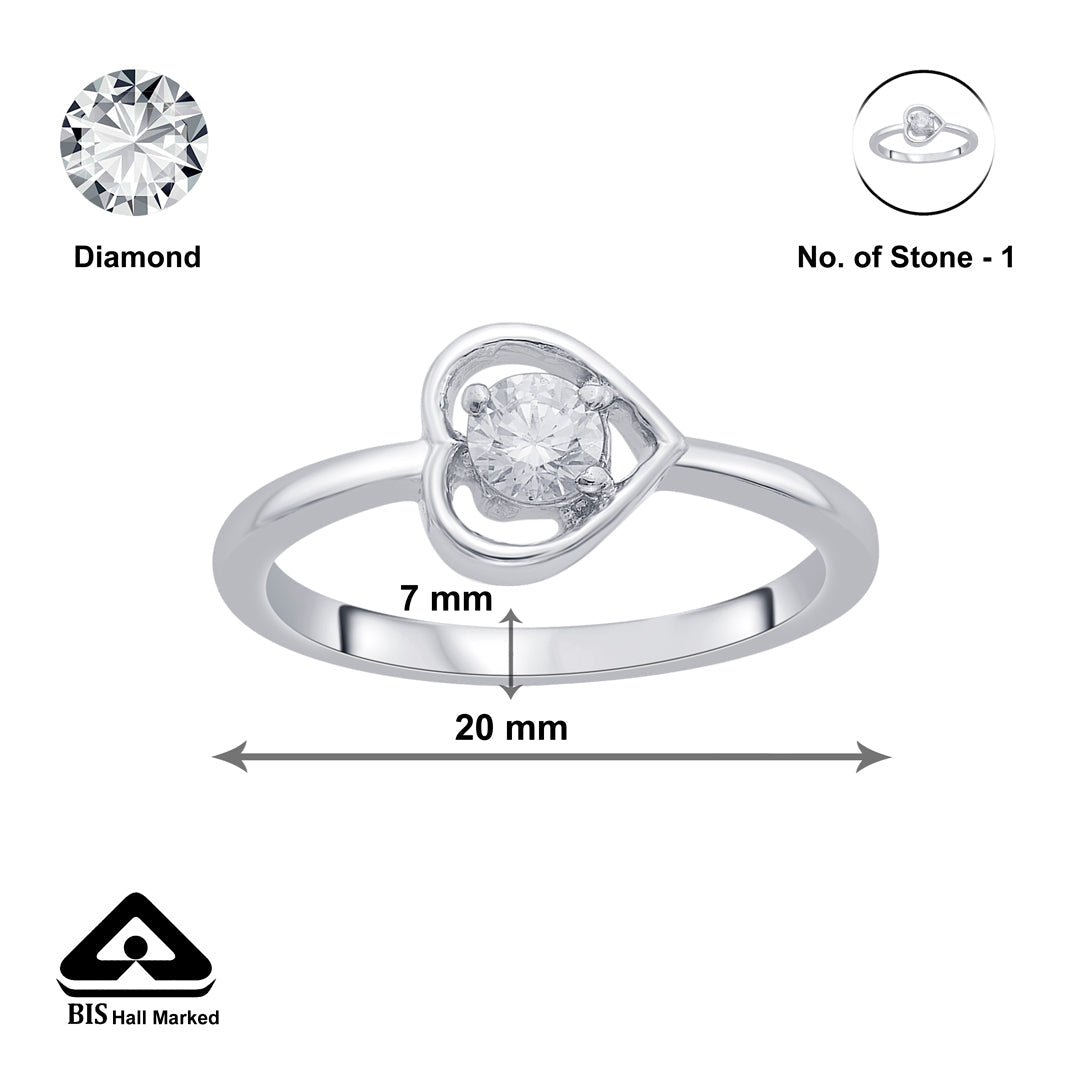 Heart Core Silver Ring