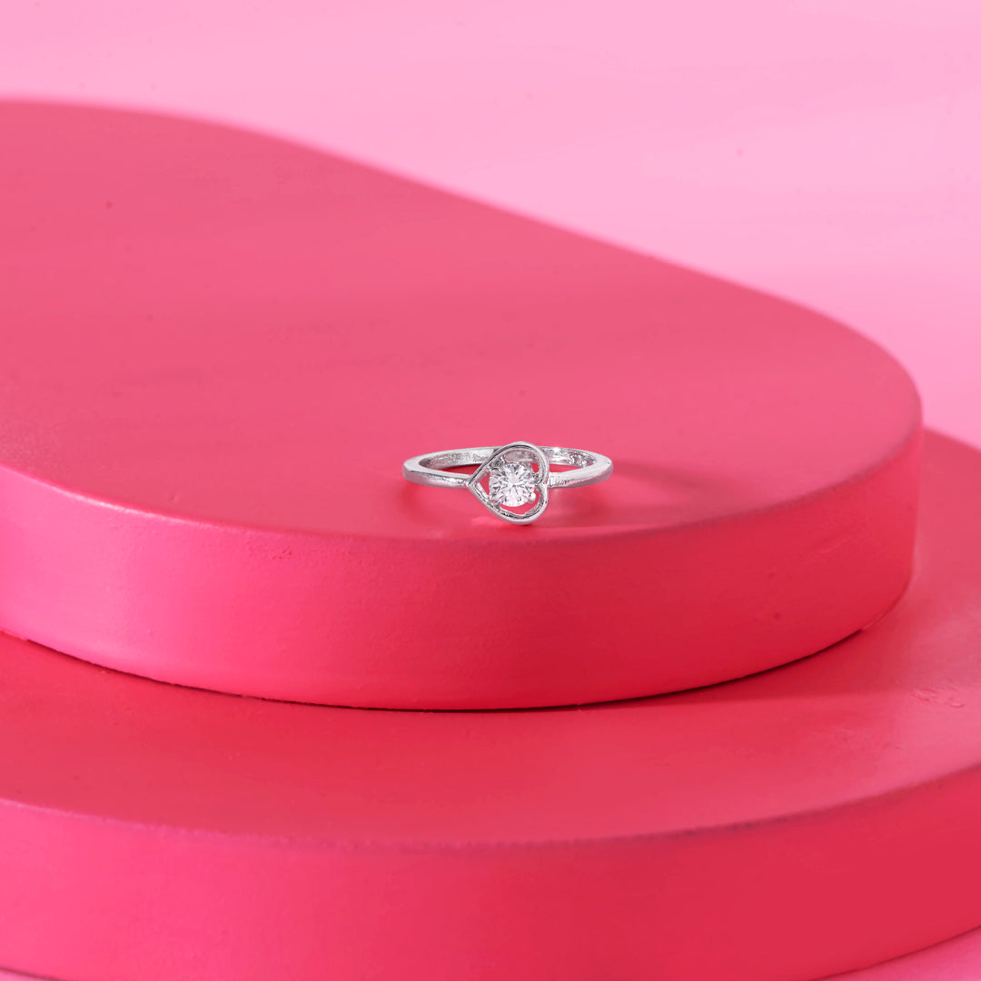 Heart Core Silver Ring