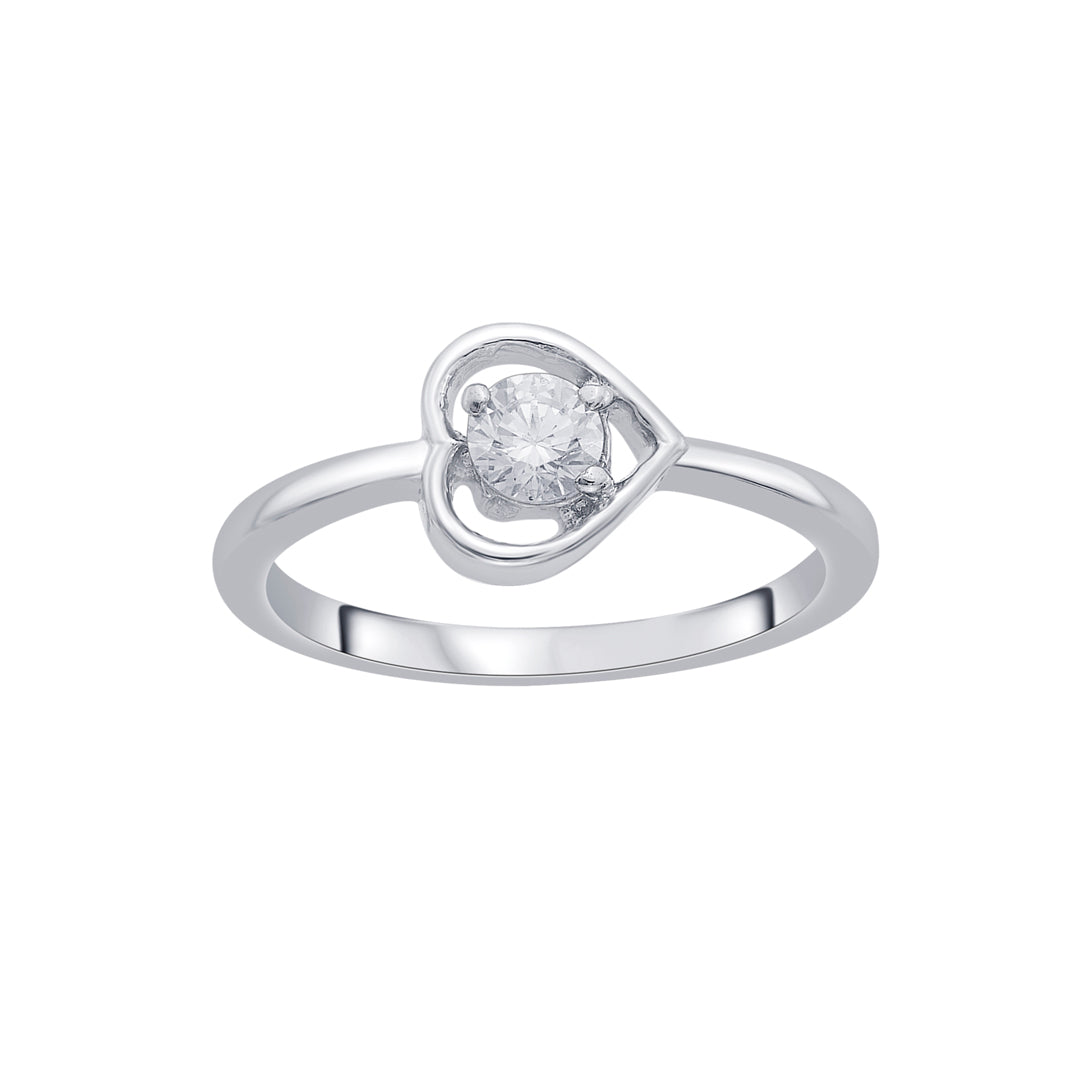 Heart Core Silver Ring