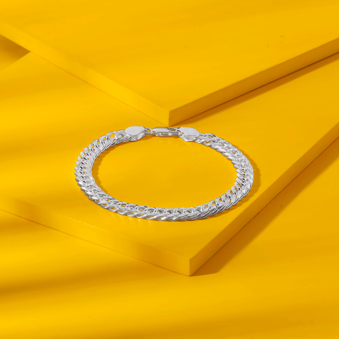 Luxe Link Silver Men's Bracelet