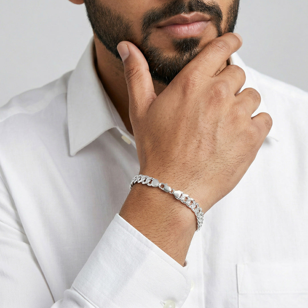 Luxe Link Silver Men's Bracelet