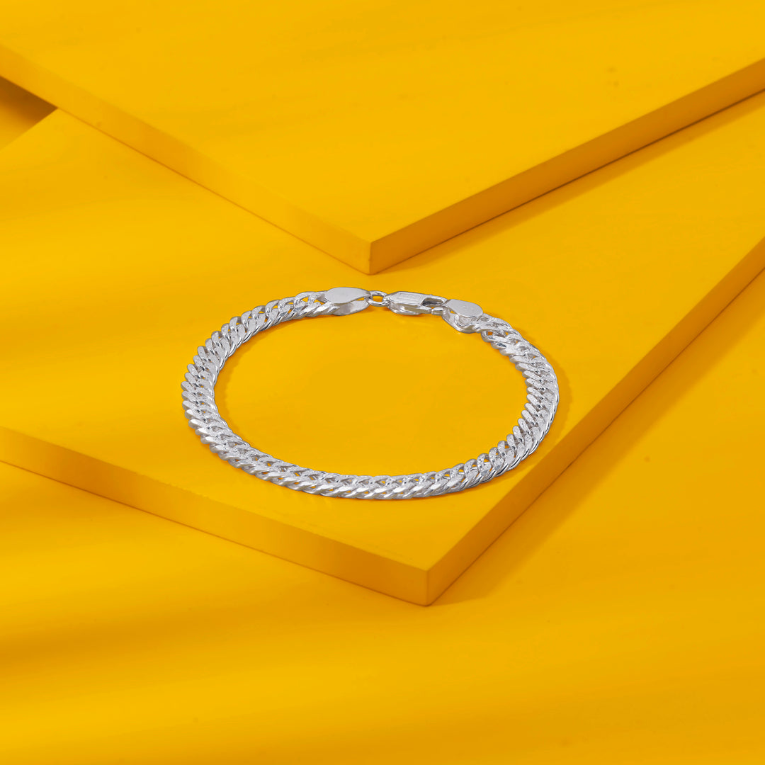 Noble Link Silver Men's Bracelet