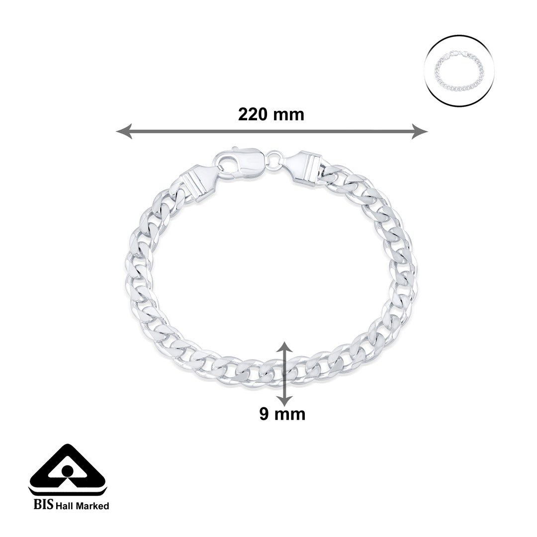 Aero Link Silver Men's Bracelet