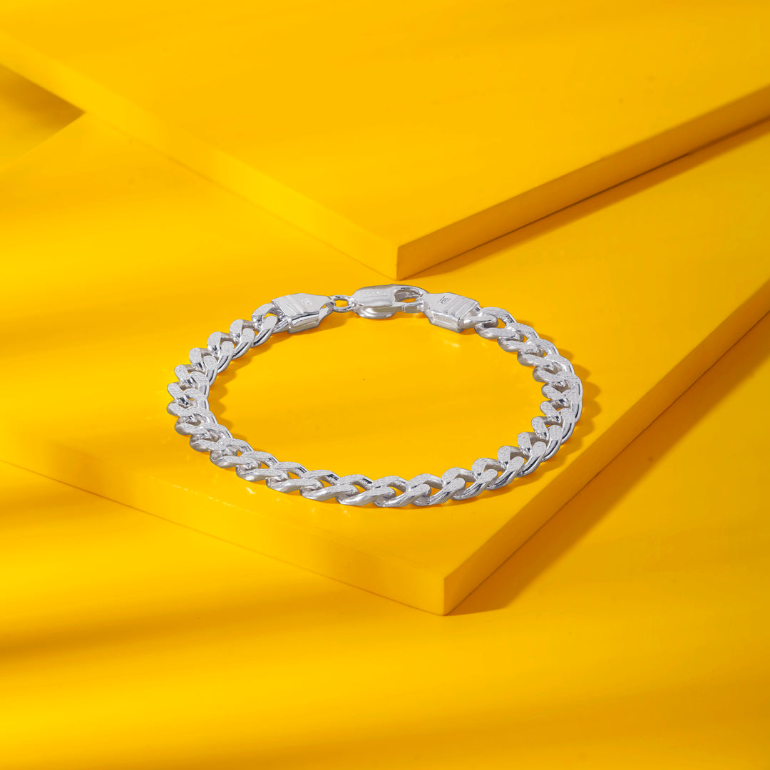 Aero Link Silver Men's Bracelet