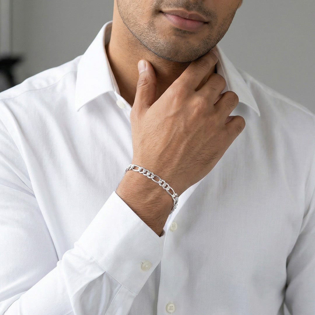Hype Link Silver Men's Bracelet