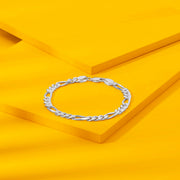 Edge Link Silver Men's Bracelet