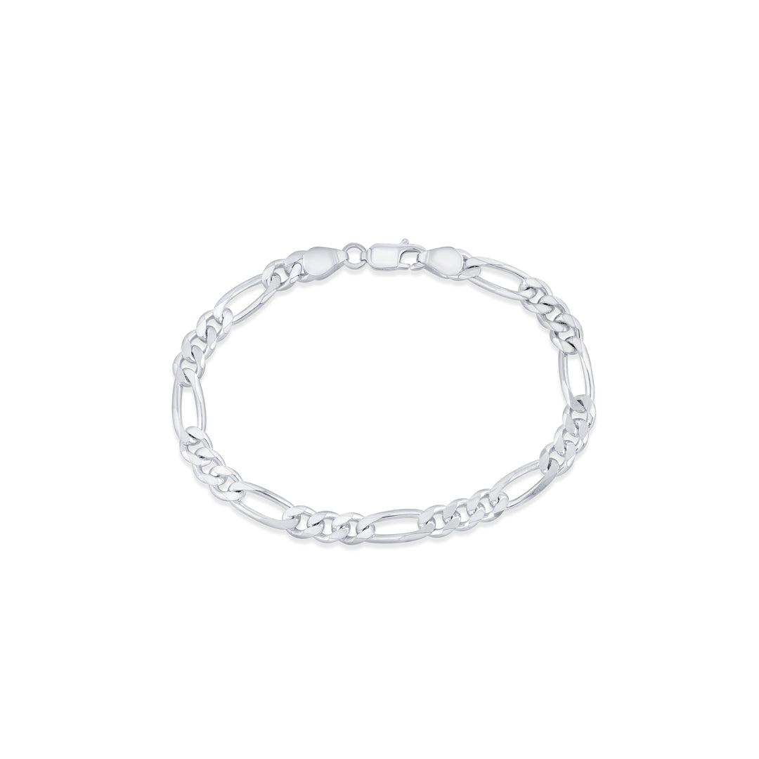 Edge Link Silver Men's Bracelet
