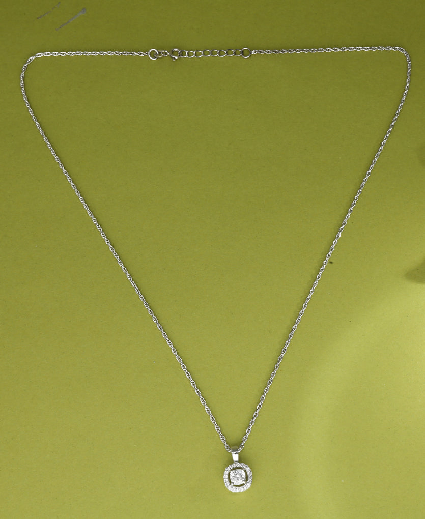 Aurora Spark Silver Necklace