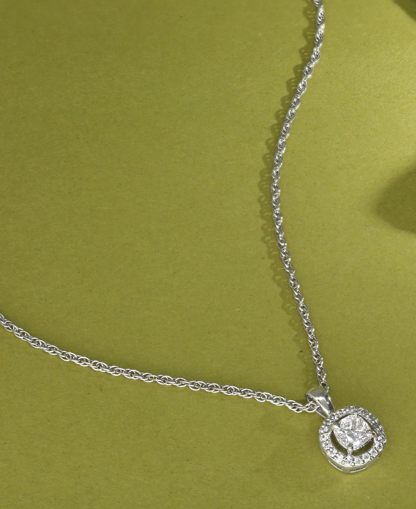 Aurora Spark Silver Necklace