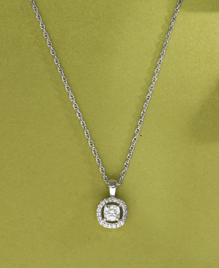 Aurora Spark Silver Necklace