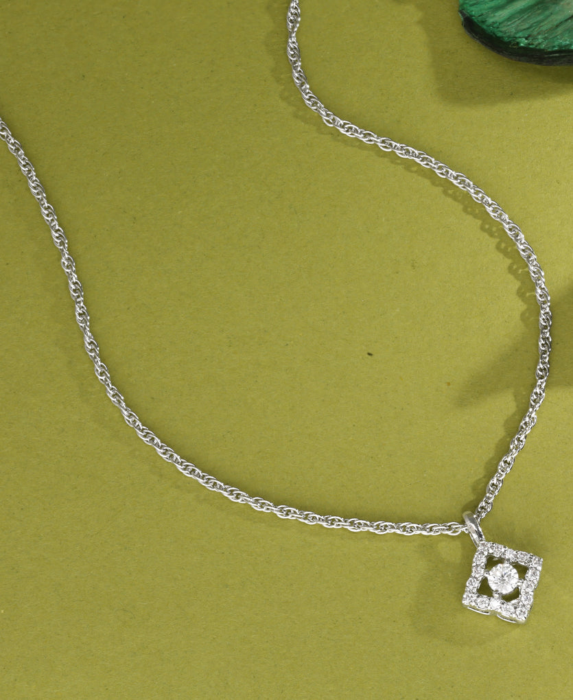 Quad Conquer Silver Necklace