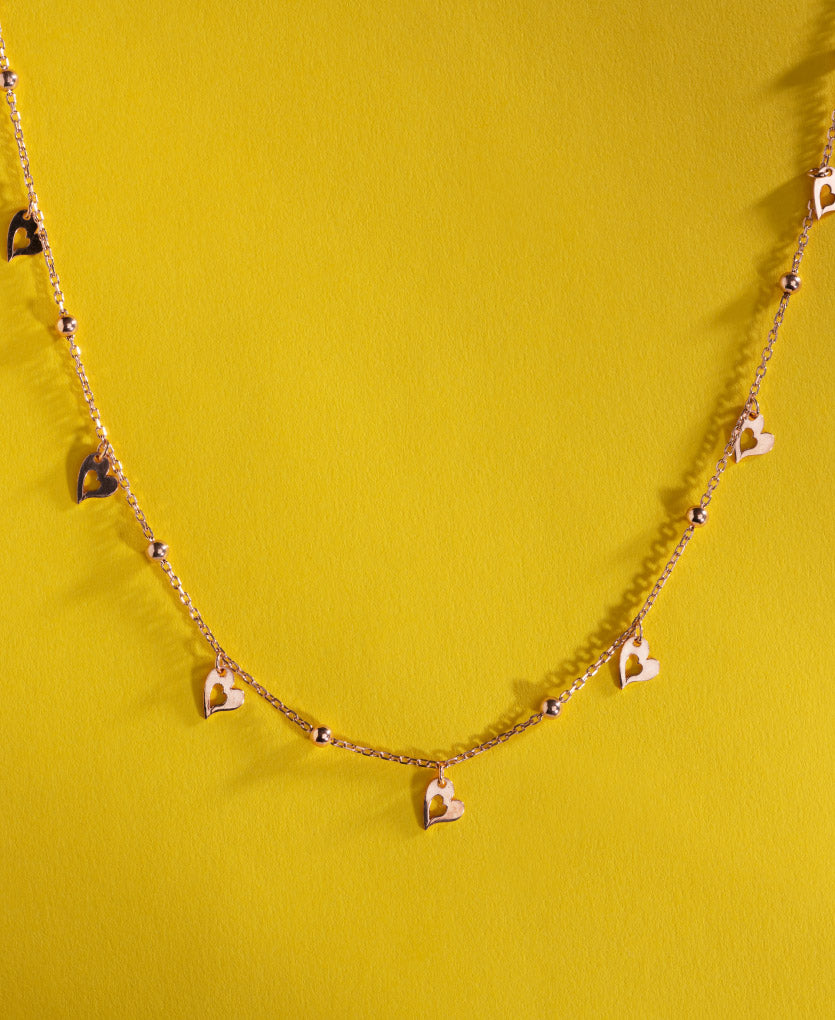 Silver Heart Charm Necklace