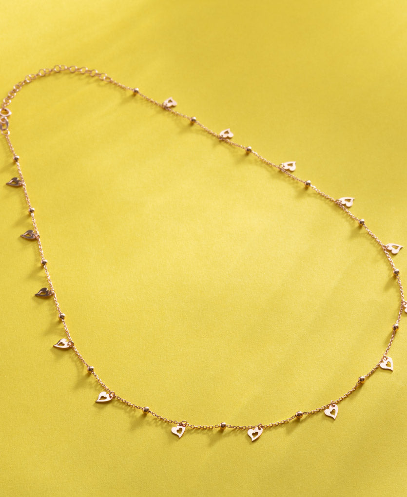 Silver Heart Charm Necklace