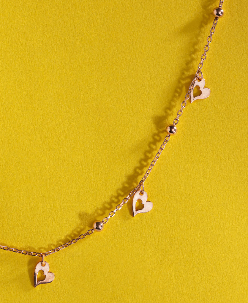 Silver Heart Charm Necklace