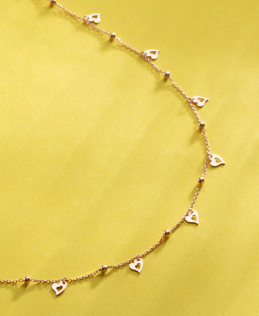 Silver Heart Charm Necklace