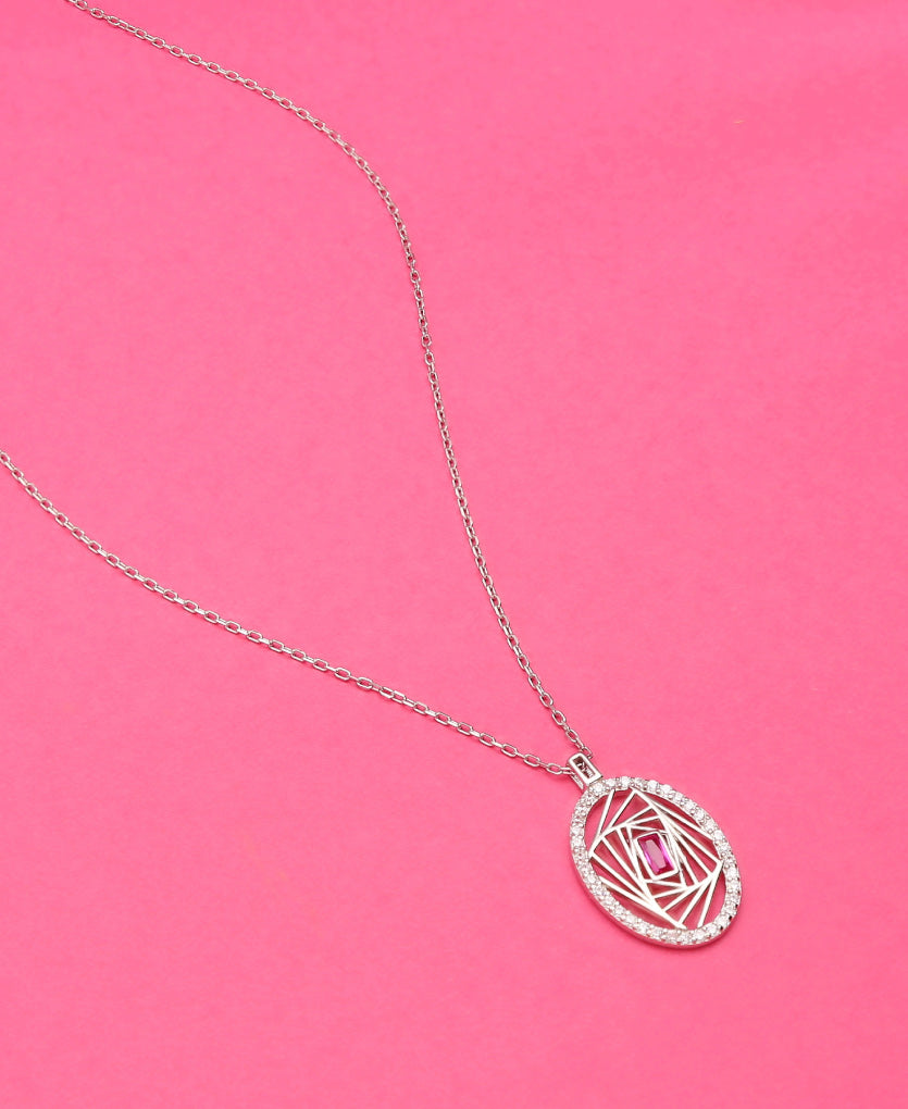 Dainty Silver Necklace With A Touch Of Luxury