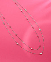Sparkling Silver Necklace With Celestial Charms